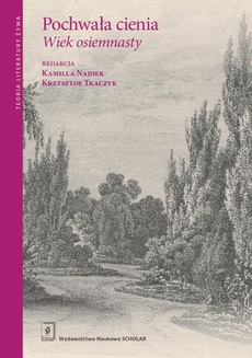 The cover of the book titled: Pochwała cienia