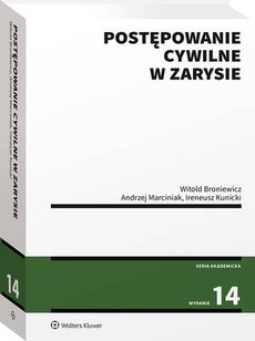 The cover of the book titled: Postępowanie cywilne w zarysie