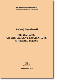 Okładka książki o tytule: Reflections on Wierzbicka’s Explications & Related Essays