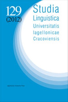 Okładka książki o tytule: Studia Linguistica Universitatis Iagellonicae Cracoviensis Vol. 129 (2012)