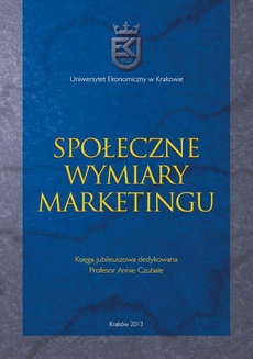 The cover of the book titled: Społeczne wymiary marketingu