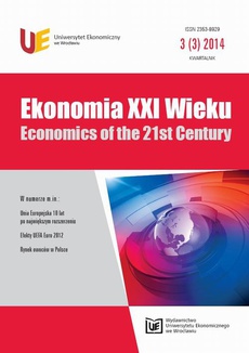 Okładka książki o tytule: Ekonomia XXI Wieku 2014, Nr 3 (3)