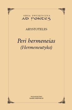 Обложка книги под заглавием:Peri hermeneias (Hermeneutyka)