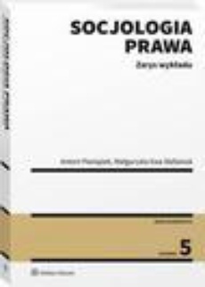 The cover of the book titled: Socjologia prawa. Zarys wykładu