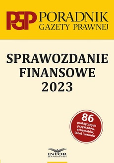 The cover of the book titled: Sprawozdanie finansowe 2023