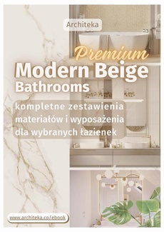 Okładka książki o tytule: Nowoczesne łazienki premium - przydatne rozwiązania. Katalog z zestawieniami materiałów i wyposażenia.