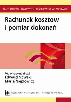 The cover of the book titled: Rachunek kosztów i pomiar dokonań