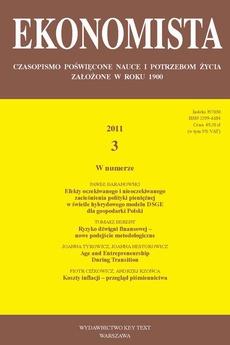 Okładka książki o tytule: Ekonomista 2011 nr 3