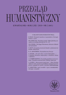 Обложка книги под заглавием:Przegląd Humanistyczny 2018/2 (461)