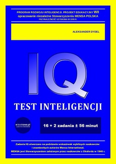 Okładka książki o tytule: Test inteligencji IQ