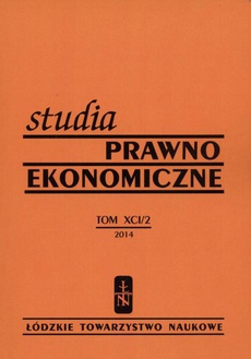 The cover of the book titled: Studia Prawno-Ekonomiczne t. 91/2 2014