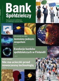 The cover of the book titled: Bank Spółdzielczy 3/589, lipiec-wrzesień 2018