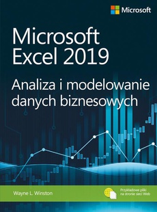 The cover of the book titled: Microsoft Excel 2019 Analiza i modelowanie danych biznesowych