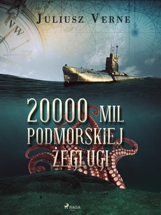 Okładka książki o tytule: 20 000 mil podmorskiej żeglugi