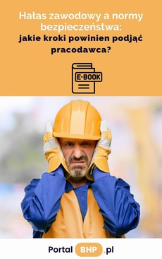 The cover of the book titled: Hałas zawodowy a normy bezpieczeństwa: jakie kroki powinien podjąć pracodawca