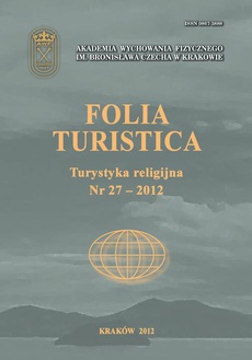 Okładka książki o tytule: Folia Turistica Nr 27 – 2013