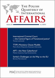 The cover of the book titled: The Polish Quarterly of International Affairs nr 3/2015