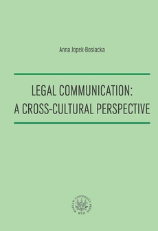 Обложка книги под заглавием:Legal Communication : A Cross-Cultural Perspective