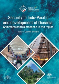 Okładka książki o tytule: Security i Indo-Pacific and development of Oceania: Commonwealth's presence in the region
