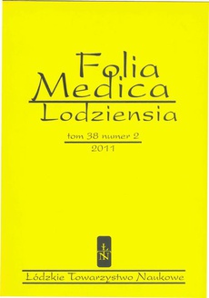 The cover of the book titled: Folia Medica Lodziensia t. 38 z. 2/2011