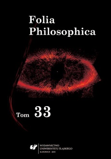The cover of the book titled: Folia Philosophica. T. 33