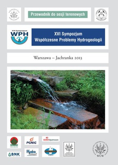Обложка книги под заглавием:XVI sympozjum. Współczesne problemy hydrogeologii - Warszawa - Jachranka 2013