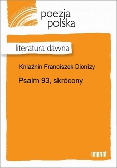 The cover of the book titled: Psalm 93, skrócony