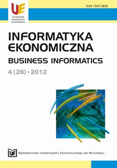 The cover of the book titled: Informatyka Ekonomiczna 4(26)