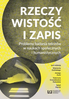 The cover of the book titled: Rzeczywistość i zapis
