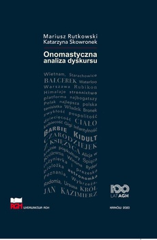 The cover of the book titled: Onomastyczna analiza dyskursu