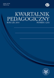 The cover of the book titled: Kwartalnik Pedagogiczny 2014/3 (233)