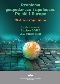 Обложка книги под заглавием:Problemy gospodarcze i społeczne Polski i Europy