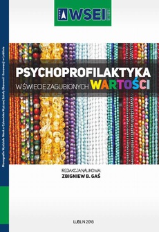 The cover of the book titled: Psychoprofilaktyka w świecie zagubionych wartości