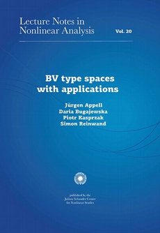 Okładka książki o tytule: BV type spaces with applications