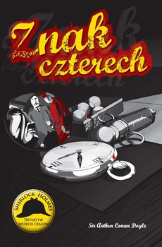 The cover of the book titled: Znak czterech
