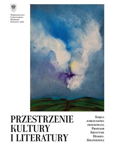 The cover of the book titled: Przestrzenie kultury i literatury