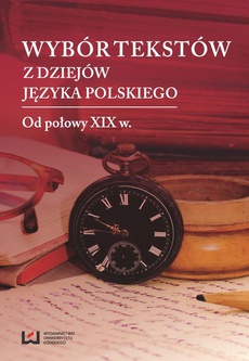 The cover of the book titled: Wybór tekstów z dziejów języka polskiego