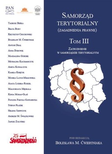 The cover of the book titled: Samorząd terytorialny (zagadnienia prawne) Tom III