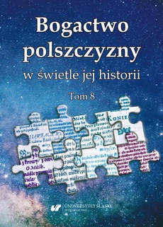 The cover of the book titled: Bogactwo polszczyzny w świetle jej historii. T. 8