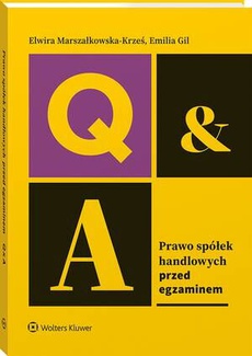 The cover of the book titled: Prawo spółek handlowych. Przed egzaminem