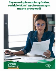 The cover of the book titled: Czy na urlopie macierzyńskim, rodzicielskim i wychowawczym można pracować?