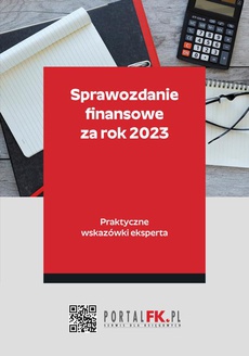 The cover of the book titled: Sprawozdanie finansowe za rok 2023