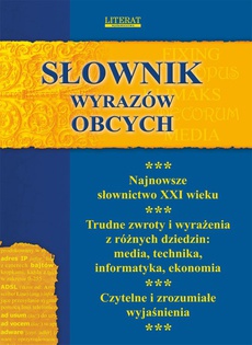 The cover of the book titled: Słownik wyrazów obcych