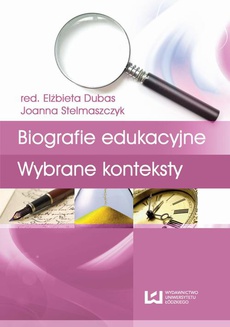 Обложка книги под заглавием:Biografie edukacyjne