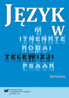 The cover of the book titled: Język w telewizji