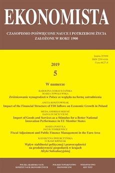 Обложка книги под заглавием:Ekonomista 2019 nr 5