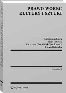 The cover of the book titled: Prawo wobec kultury i sztuki