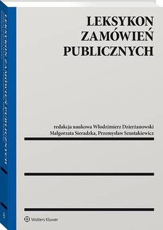 The cover of the book titled: Leksykon zamówień publicznych
