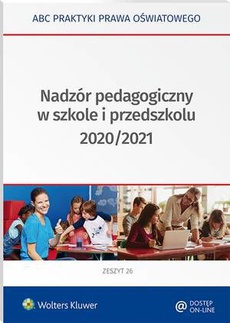 Обложка книги под заглавием:Nadzór pedagogiczny w szkole i przedszkolu 2020/2021