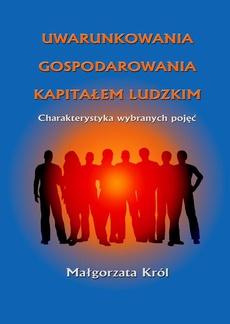The cover of the book titled: Uwarunkowania gospodarowania kapitałem ludzkim